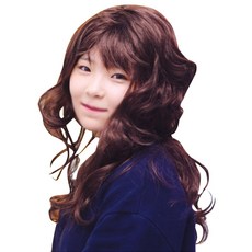 STUPID 波浪假髮, 深棕色