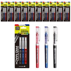 牽牛花 Promahapen 3000 0.38mm 3 件套, 黑色+藍色+紅色, 12組