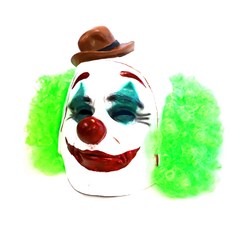 小丑 亞瑟 小丑 皮耶羅 乳膠面具, 混合顏色, 1個