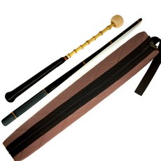 曉華國樂器 高級杖鼓 竹根宮槌 + 烏竹四物烈槌 + 高級鋪棉收納袋, 混合色, 1個