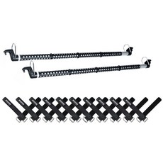 BOOMS FISHING Battle Fishing 車用掛架型釣竿支架 CRH01 2入 + 固定束帶 10入組, 黑色