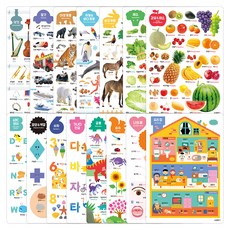 홈스쿨 벽그림 15종 세트, 삼성출판사