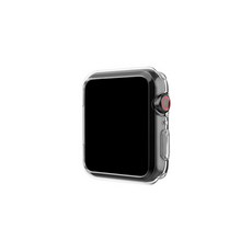 VICHELLE Galaxy Watch5 Active簡約透明TPU矽膠錶殼 40mm, 單色, 1個