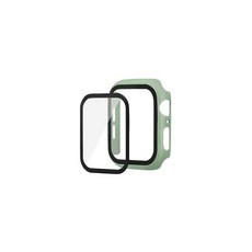 비쉐르 매트 라인 애플 워치 시리즈 5 44mm 하드 커버 케이스, 라이트그린, 1개
