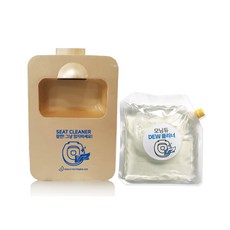 모닝듀 좌변기 시트클리너 디스펜서 골드 + 리필 800ml, 1세트