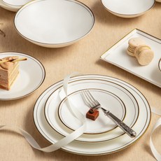 韓國陶瓷 Neo 4 人家用餐具套裝 19p, 金色, 9種餐具, 1組