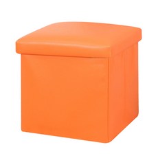 Market Pio家用收納型箱椅, 橘子, 1個