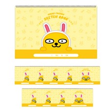 카카오프렌즈 스케치북 무지 10p, 20매