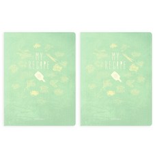 북프렌즈 마이 레시피북, Mint Green, 2개
