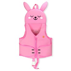 bayb 男嬰 hugme 游泳夾克 游泳背心, 粉紅兔