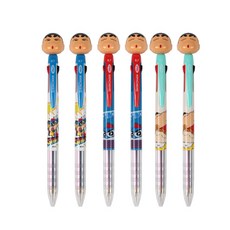 Feelbox 蠟筆吉祥物 3 色圓珠筆 3 種 x 2p 套組, 白色，紅色，薄荷, 1套