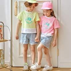 WISHKIDS 孩童款懷舊風格4分牛仔短褲