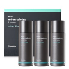 Hanskin 男士清透鎮靜保濕化妝水 150ml 2入+乳液 150ml, 1組