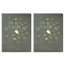 북프렌즈 마이 레시피북, DARK GREEN, 2개