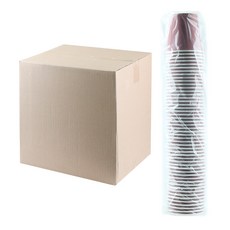 Uniart 2500紙杯 棕色, 1箱