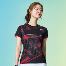 YONEX 女子羽毛球圓形 T恤 201TS024F