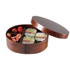 COZY TABLE 木質野餐單層便當盒, 單一顏色, 1個