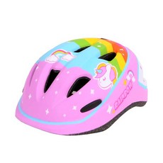 랜드웨이 아동용 레인보우 헬멧, 핑크, 1개