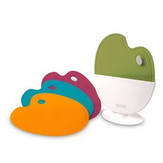 Salma Food Pallet TPU 砧板套裝, 1套, 4個砧板+支架