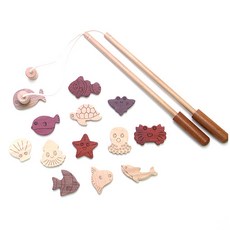 Miso Toy 木製釣魚玩具組, 混色