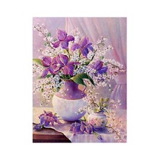 GAPANG 花瓶鑽石畫 大型 + 工具組 CS01503, 紫色, 1套