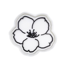 造型餅乾模具 櫻花A款+壓模具, 混色, 1套