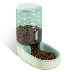 hipidog 嬉皮狗 寵物半自動豪華飲水餵食機, 綠色, 1個