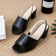 氣墊中跟繞踝涼鞋