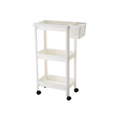 hansol shoshin amor 移動手推車 3 步 + 籃子, 白色的