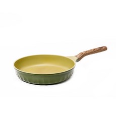 FOURSEASONS 인덕션 국산 올리브그린 우드 프라이팬, 26cm, 1개