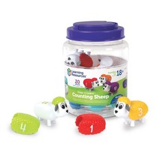 Learning Resources 彩虹羊數數玩具組 LER6712, 1套