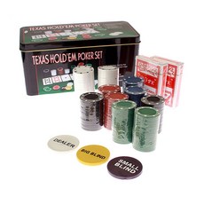 JPNROYAL 經典籌碼 200入+收納鐵盒, 混色