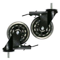 EMPIRE 螺栓煞車直排輪輪子 D12BM815BK 75mm, 2個