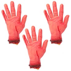 LivingDA 萬聖節專用手掌擺飾 S號, 混色, 3個