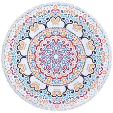 Kong K Items 多種圖案圓形沙灘巾 3, E, 1個