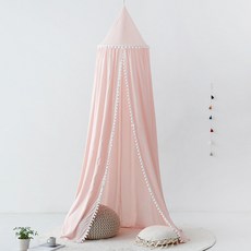 MARKET B INSIA 床罩 Pom Pom 類型, 粉色的