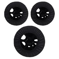 wowbaby Quinny Moodd專用推車前後輪防塵罩組, Black, 1組