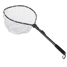 BATTLE FISHING LEO 可折疊矽膠撈網 LEO28079, 黑色