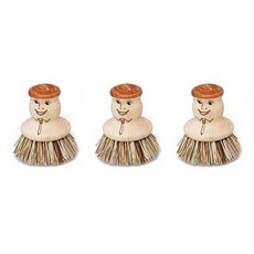 Redecker 人偶造型鍋具清潔刷, 混色, 3入