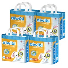 aiwibi 優質褲型尿布, XXL, 80片