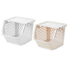 Block Mart 廚房家用塑膠多功能籃 2入, 隨機出貨