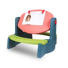 베이블퓨어리 컴플 유아책상 상판조절형, 딥그린