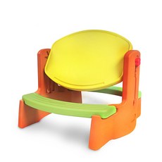 베이블퓨어리 컴플 유아책상 상판조절형, 오렌지
