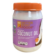 BETTER BODY FOODS 初榨椰子油, 458ml, 1個