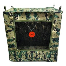 軍事求生回收箱+減震網+鋼製圓形靶+靶標貼+線+紮帶套組, 混色, 1套