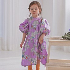 GOING KIDS 女童款公主短袖花卉連身裙