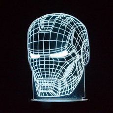 Homemine LED 3D 英雄系列氣氛燈 I1 type, I103 機械人面具