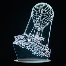 홈마인 LED 3D 비행기 other 시리즈 무드등 H2 type, H2010 열기구