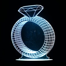 Homemine LED 3D a good many others 系列氣氛燈 J2 型, J205 鑽戒