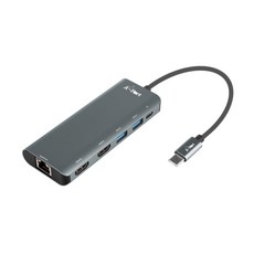 A-Port Technology 4K雙HDMI USB3.0連接埠多功能擴充座 C型USB集線器 Active C200, 灰色